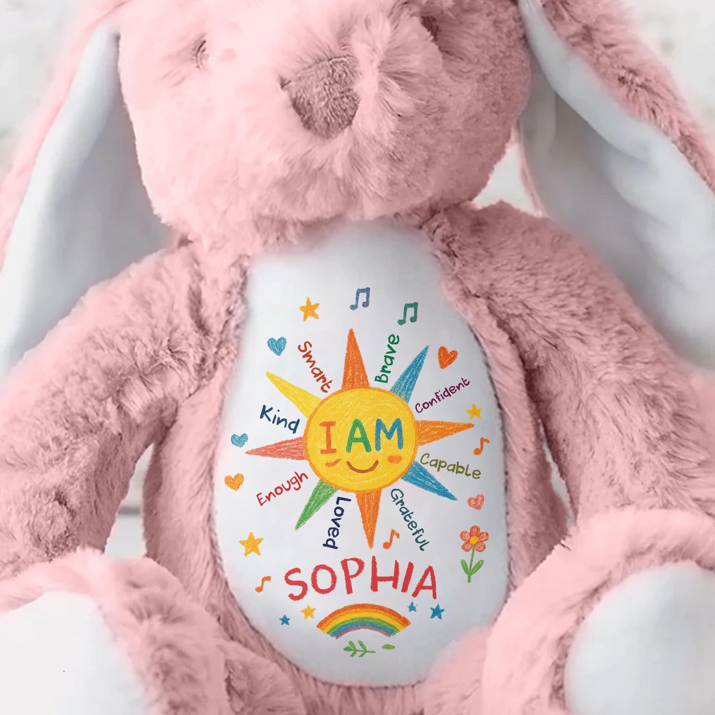 I Am Kind And Brave, Heart And Rainbow Design