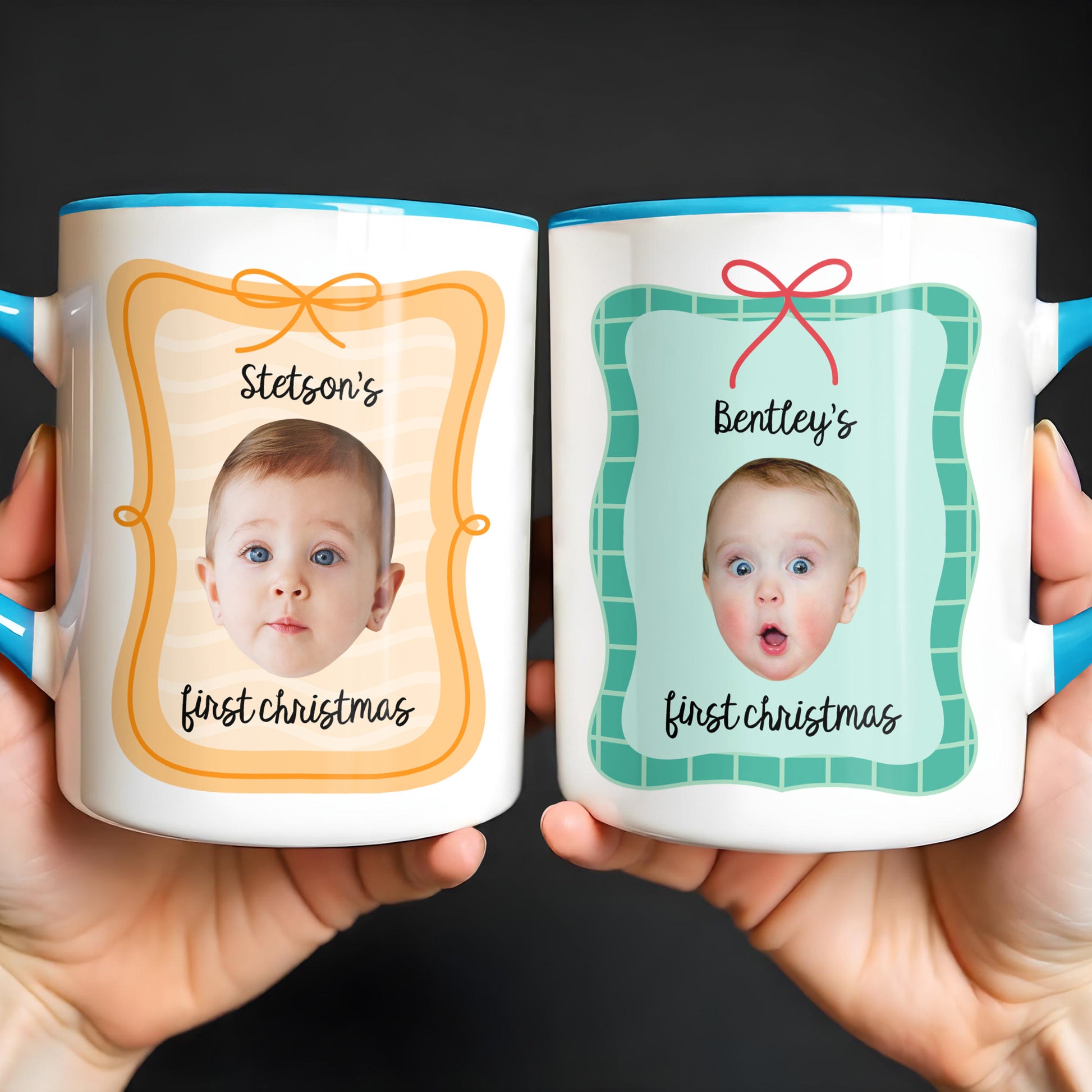 First Christmas, Baby With Christmas Hat