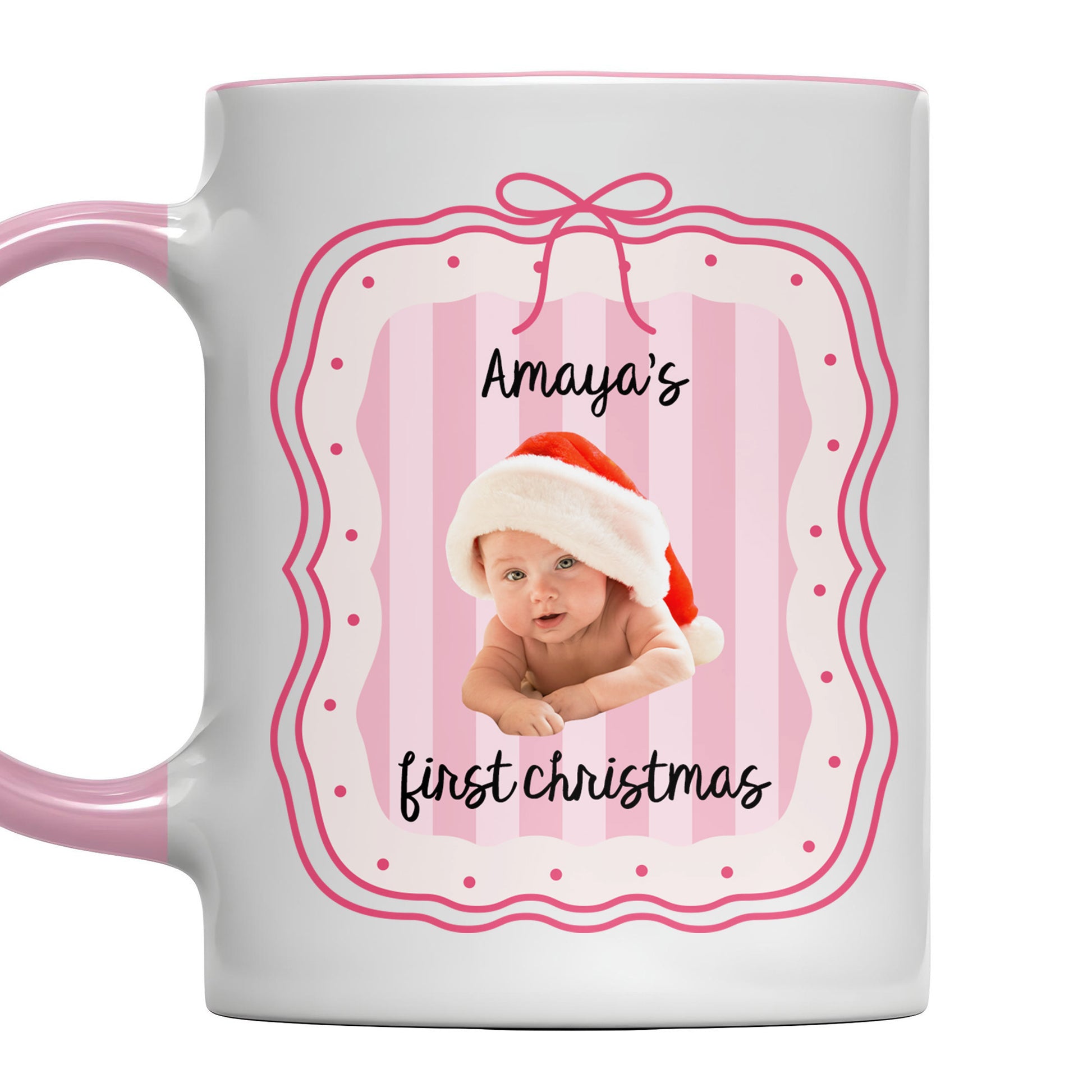 First Christmas, Baby With Christmas Hat