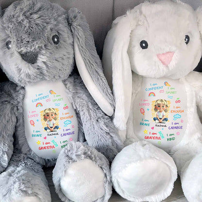 I Am Confident, I Am Smart, Loved Bunny Design