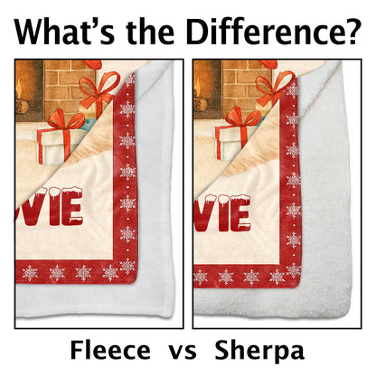 Favorite Christmas Movie Watching Blanket With Festive Decor