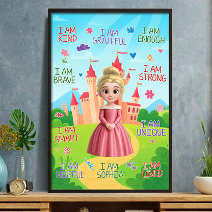 I Am Kind, Princess And Castle Inspired Poster