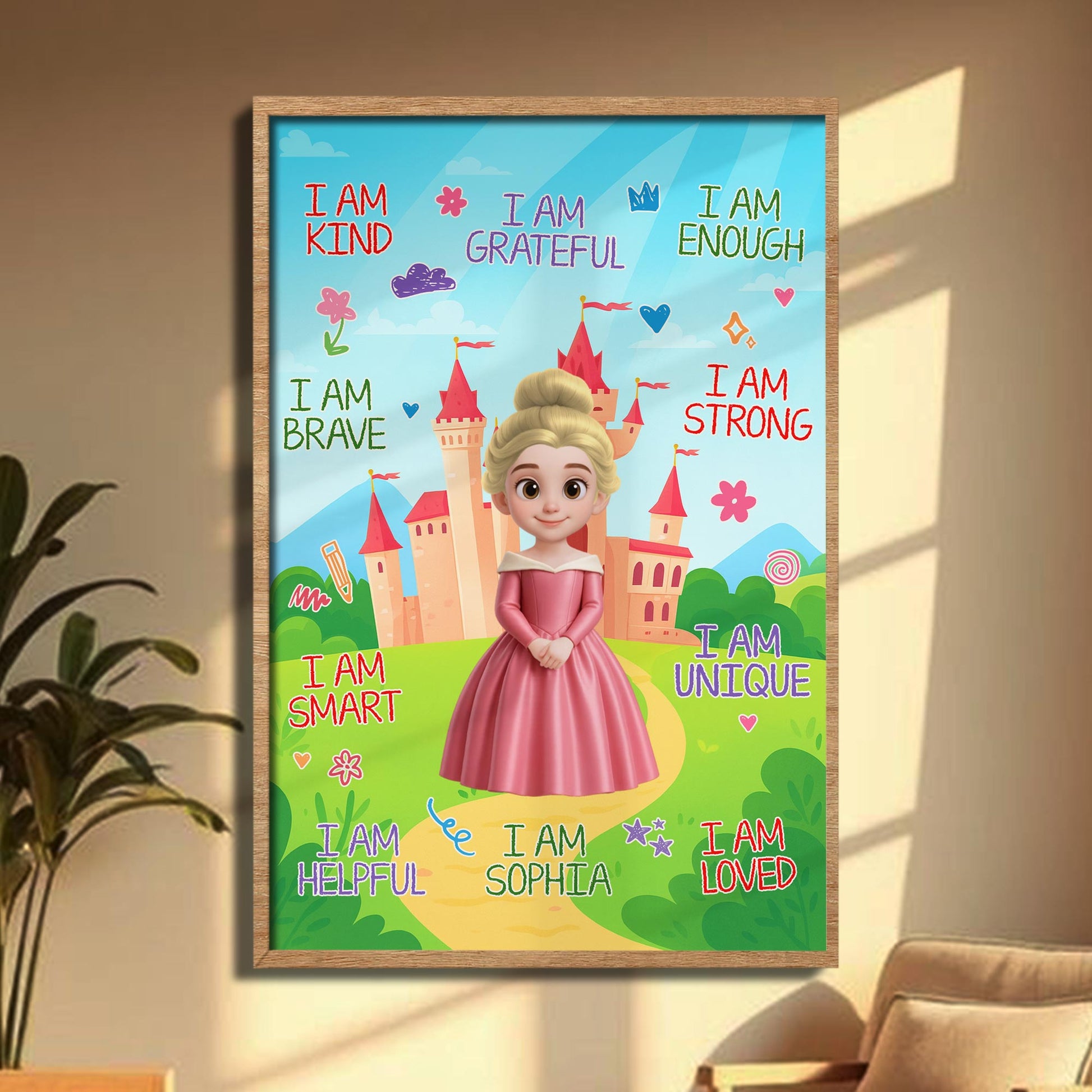 I Am Kind, Princess And Castle Inspired Poster