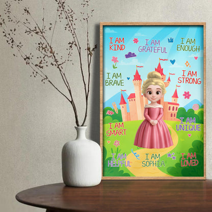 I Am Kind, Princess And Castle Inspired Poster