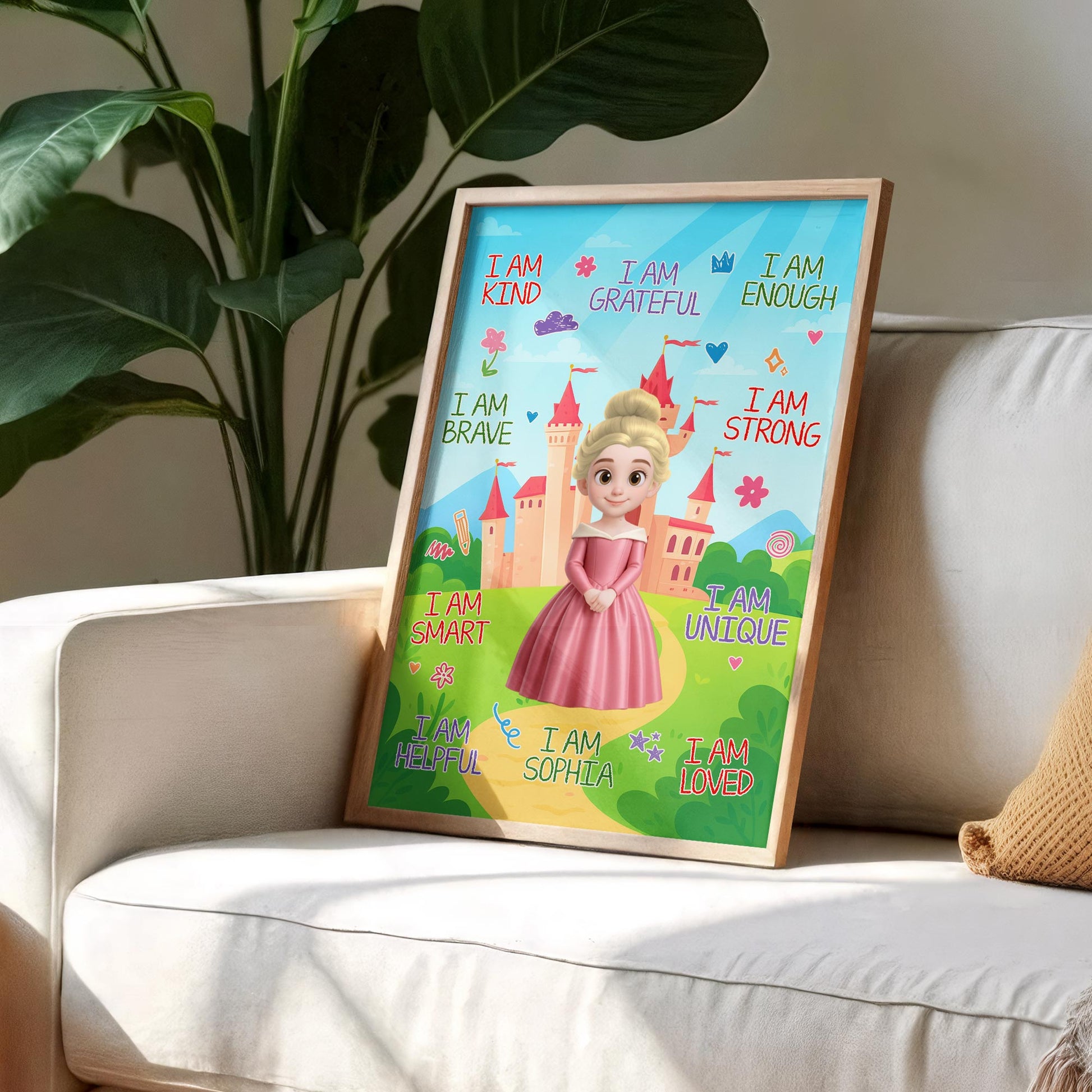 I Am Kind, Princess And Castle Inspired Poster