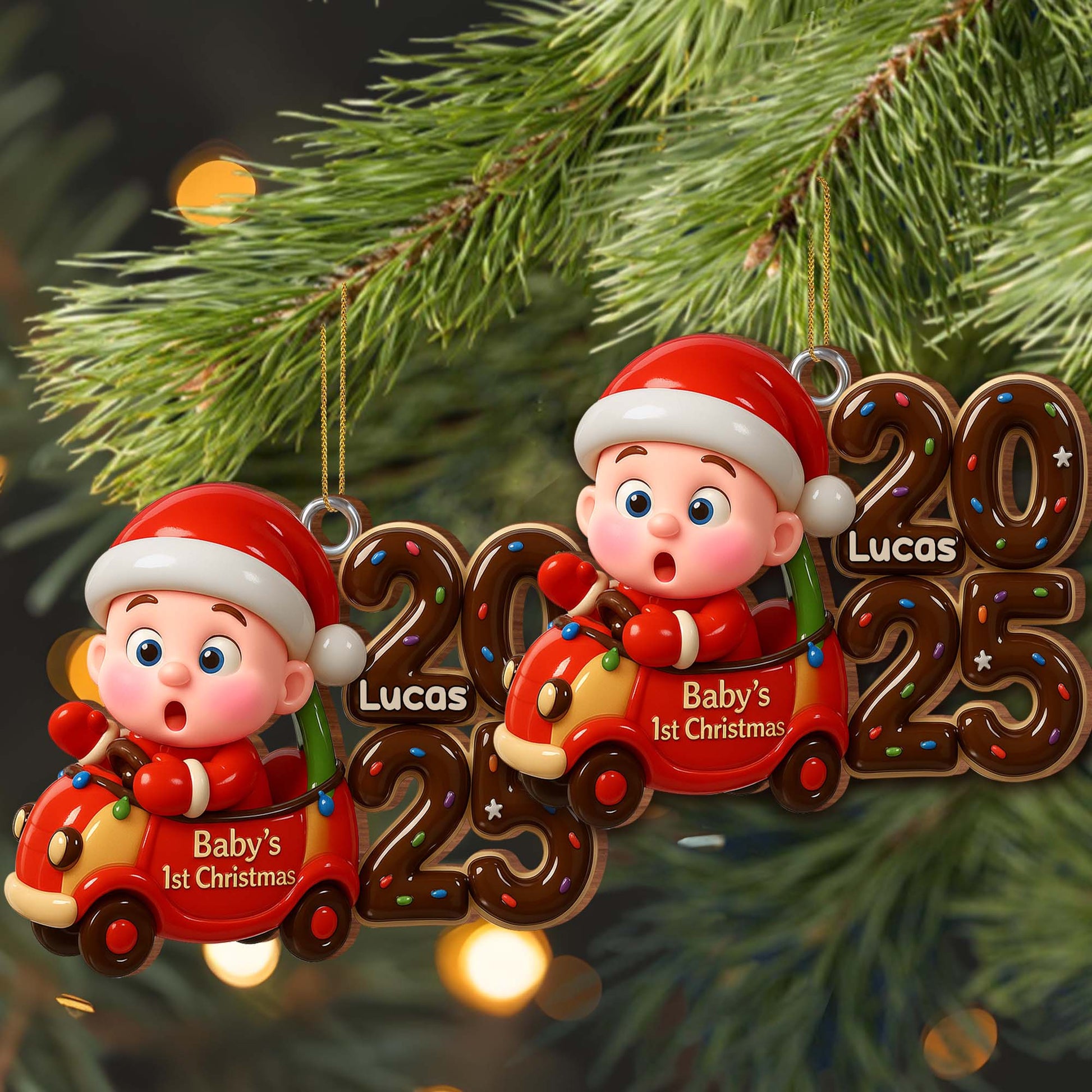 Baby's 1st Christmas, Baby In Santa Outfit