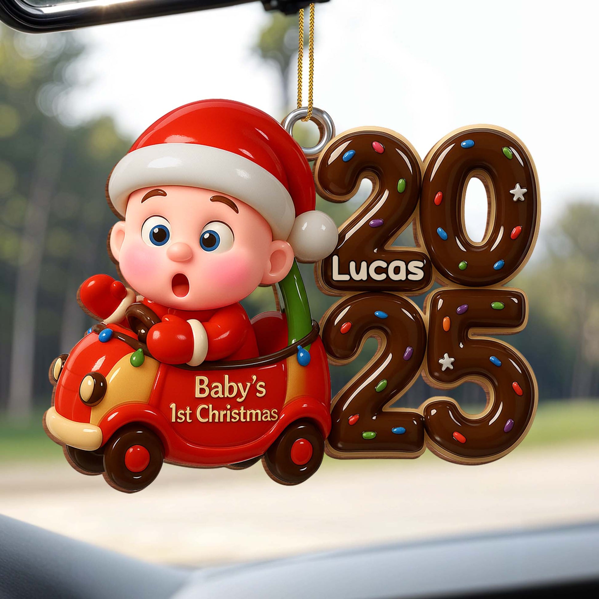 Baby's 1st Christmas, Baby In Santa Outfit