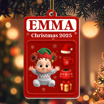 Christmas 2025 With Baby, Hat, Gift, and Sweater