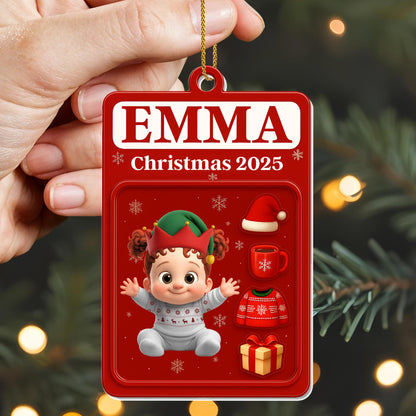 Christmas 2025 With Baby, Hat, Gift, and Sweater