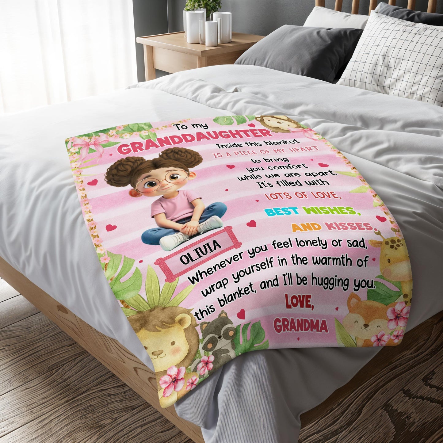 To My Granddaughter, Love And Comfort From Grandma