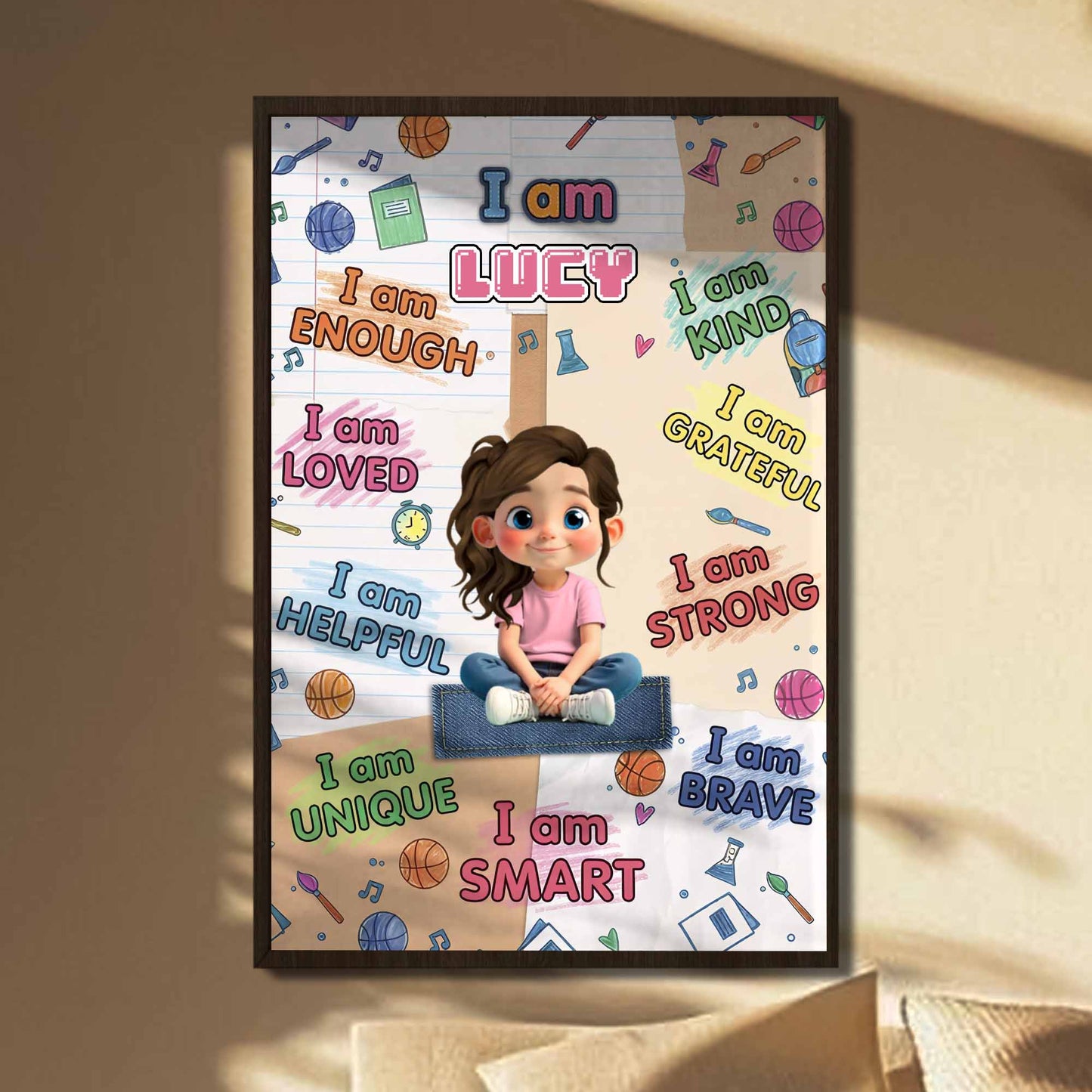 I Am Enough, I Am Loved, I Am Brave Poster