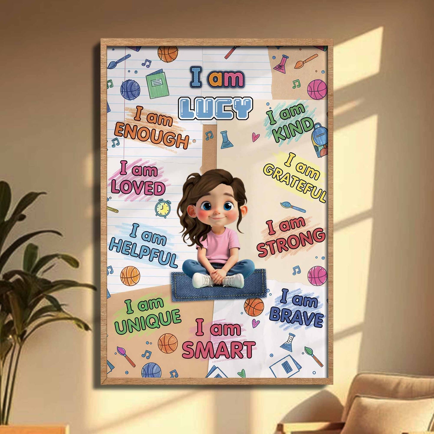 I Am Enough, I Am Loved, I Am Brave Poster