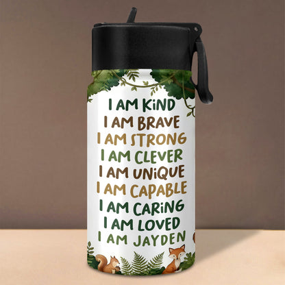 I Am Kind Brave Strong Affirmations With Jungle Animals