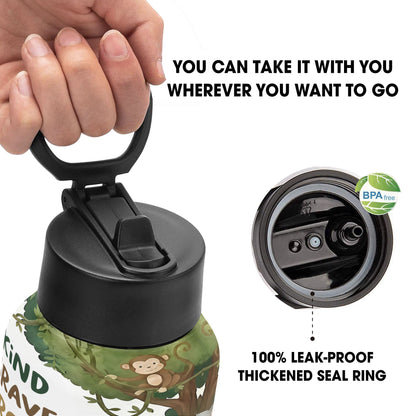 I Am Kind Brave Strong Affirmations With Jungle Animals