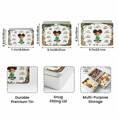 I Am Kind Strong And Loved Affirmations With Jungle Animals