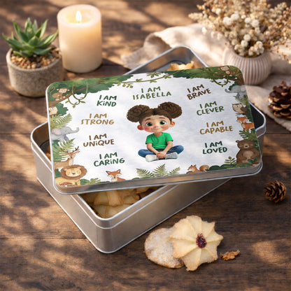 I Am Kind Strong And Loved Affirmations With Jungle Animals