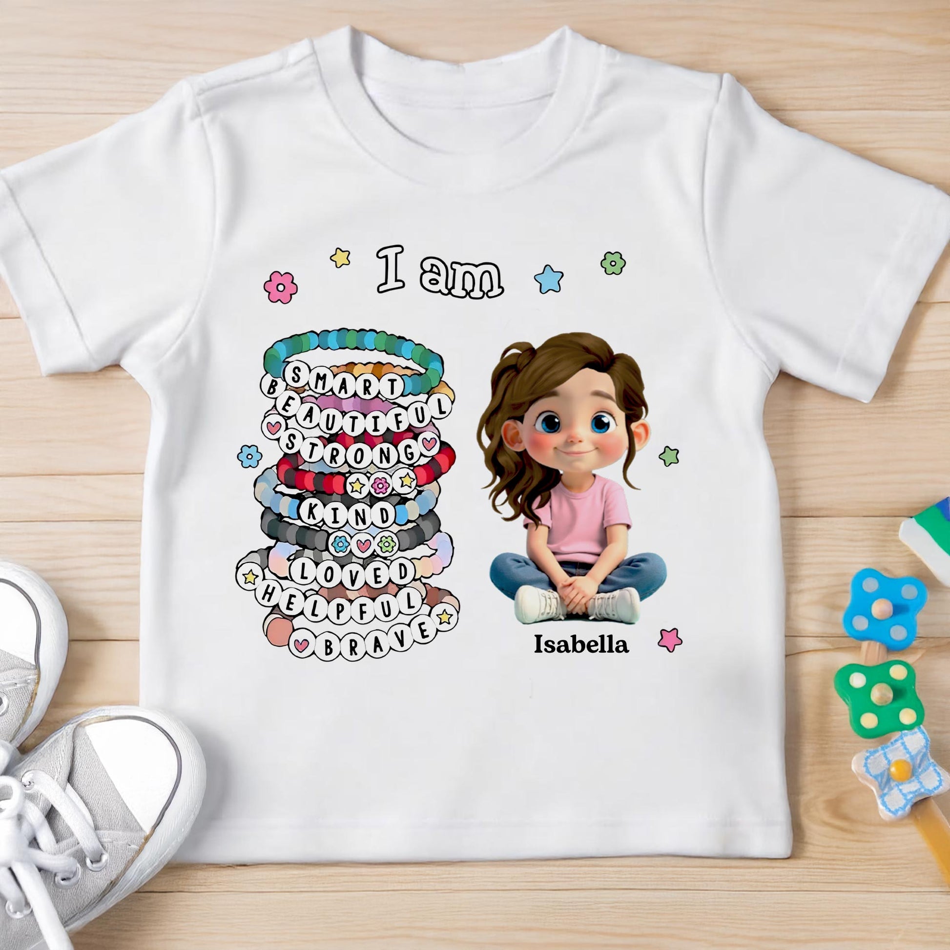 I Am Smart Beautiful Strong Inspirational Shirt For Girls