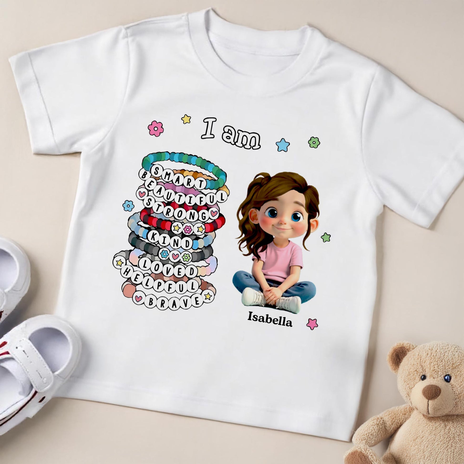 I Am Smart Beautiful Strong Inspirational Shirt For Girls