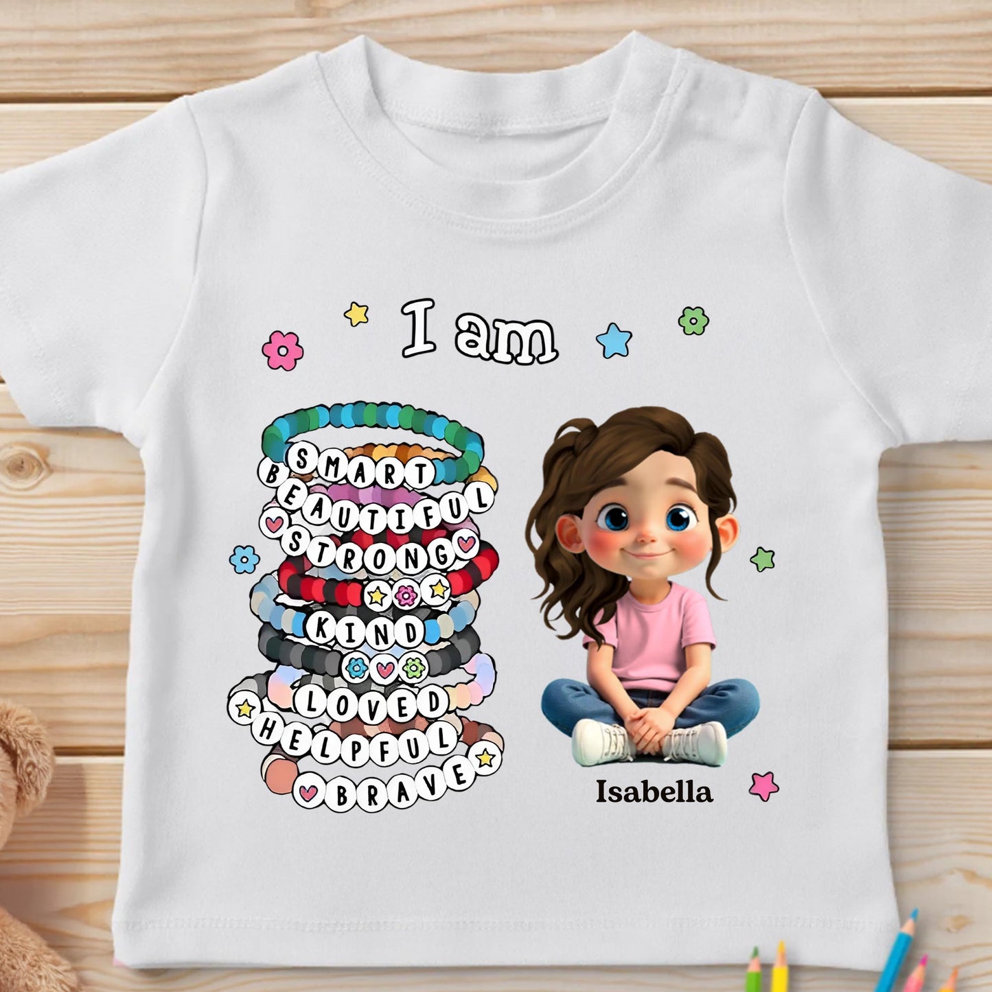 I Am Smart Beautiful Strong Inspirational Shirt For Girls