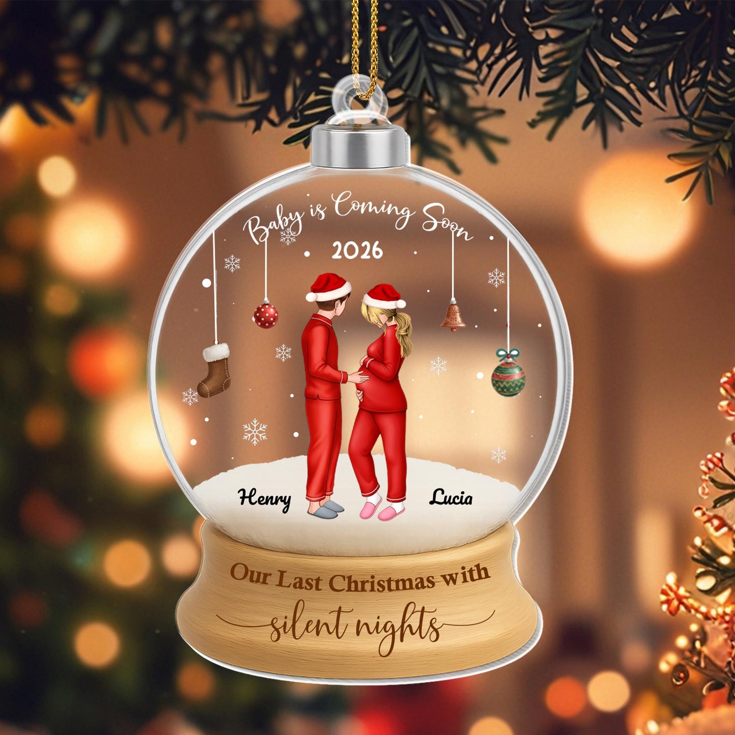 Our Last Christmas With Silent Nights, Pregnant Couple