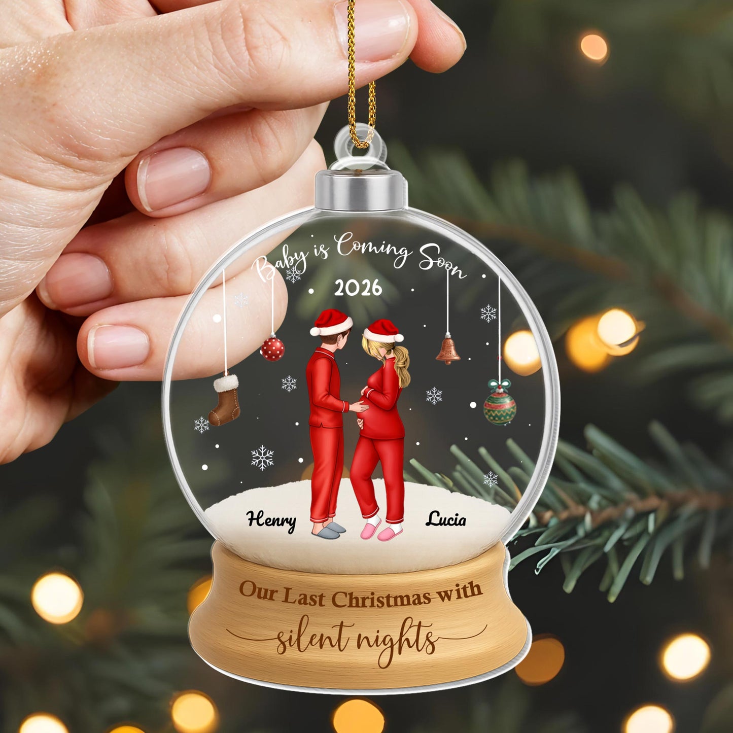 Our Last Christmas With Silent Nights, Pregnant Couple