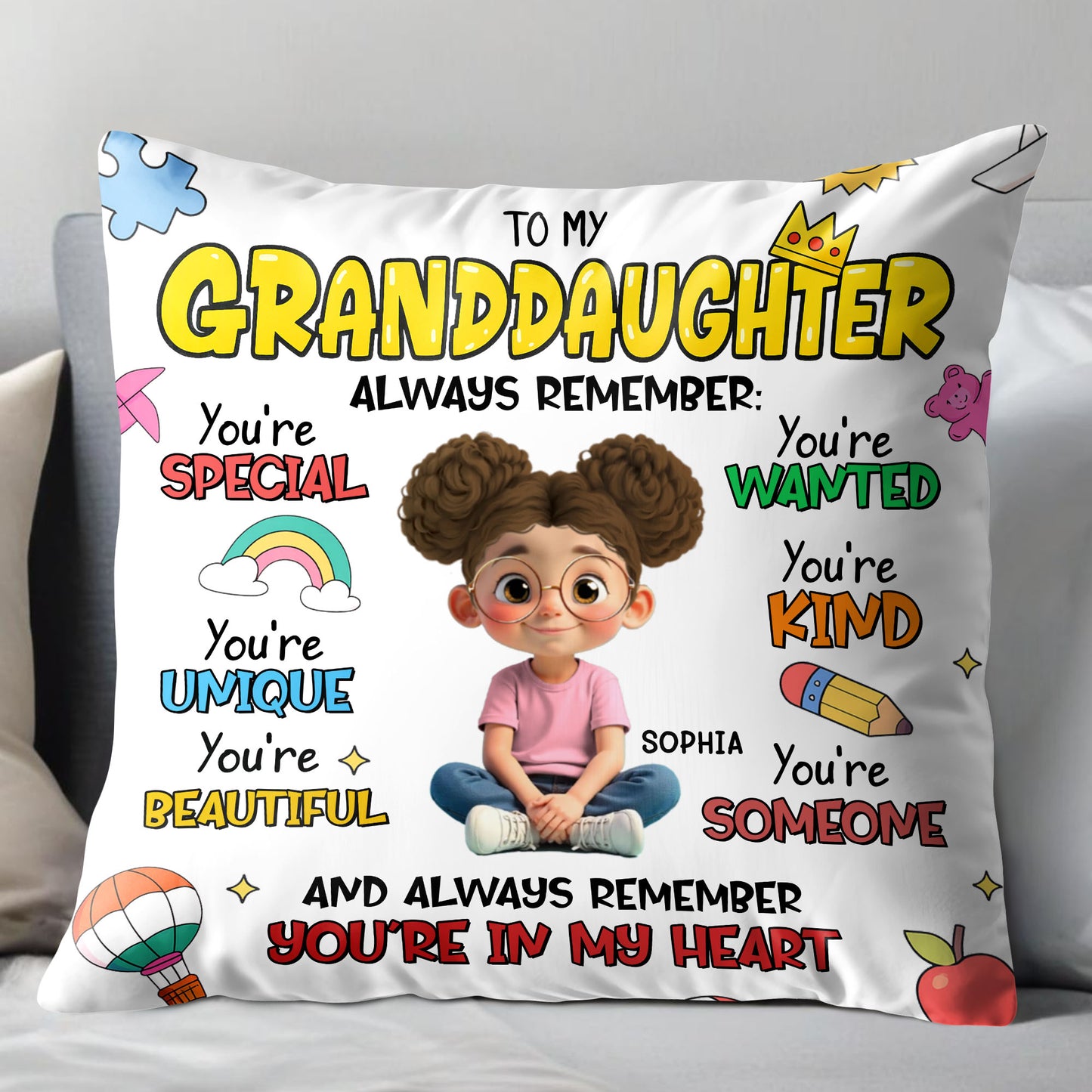 To My Granddaughter Always Remember You're Special