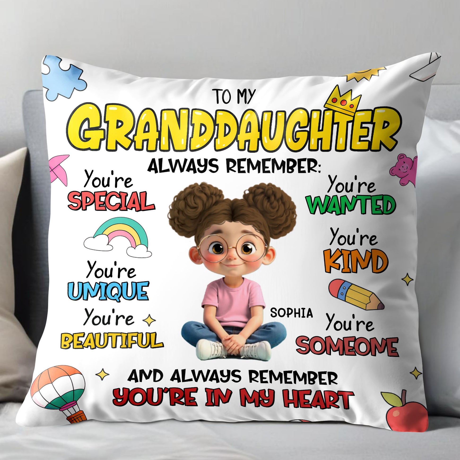 To My Granddaughter Always Remember You're Special