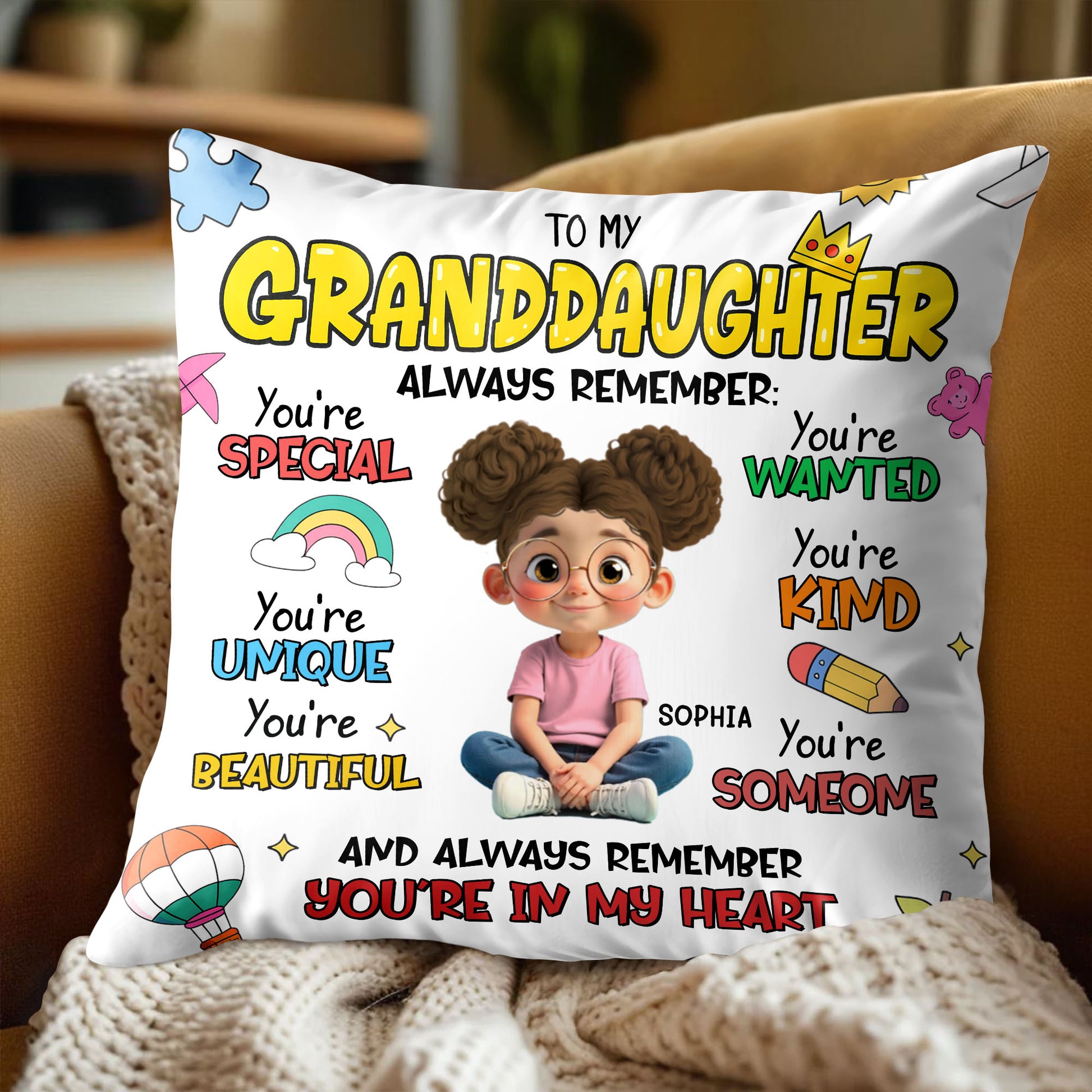 To My Granddaughter Always Remember You're Special