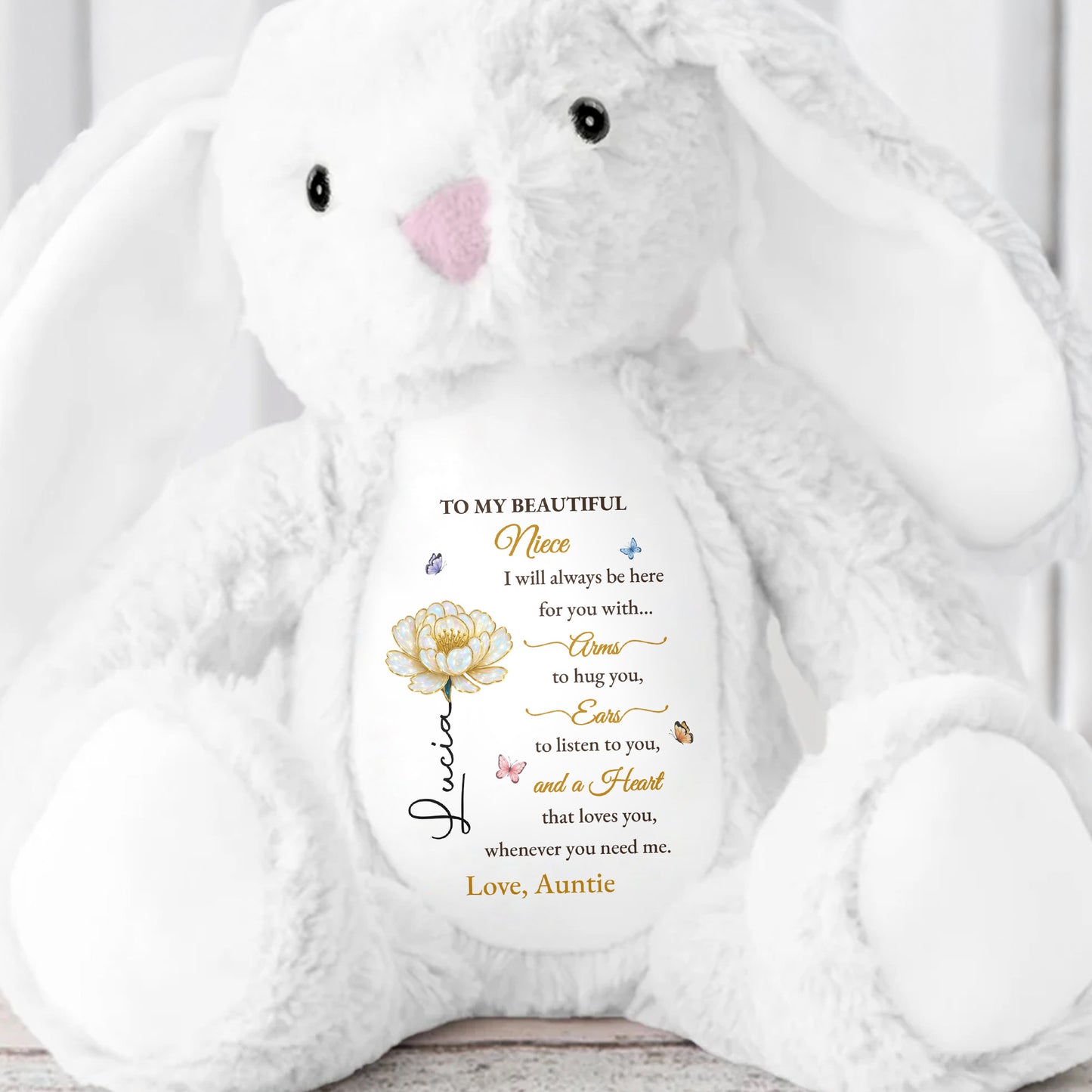 To My Beautiful Niece With Arms, Ears And Heart