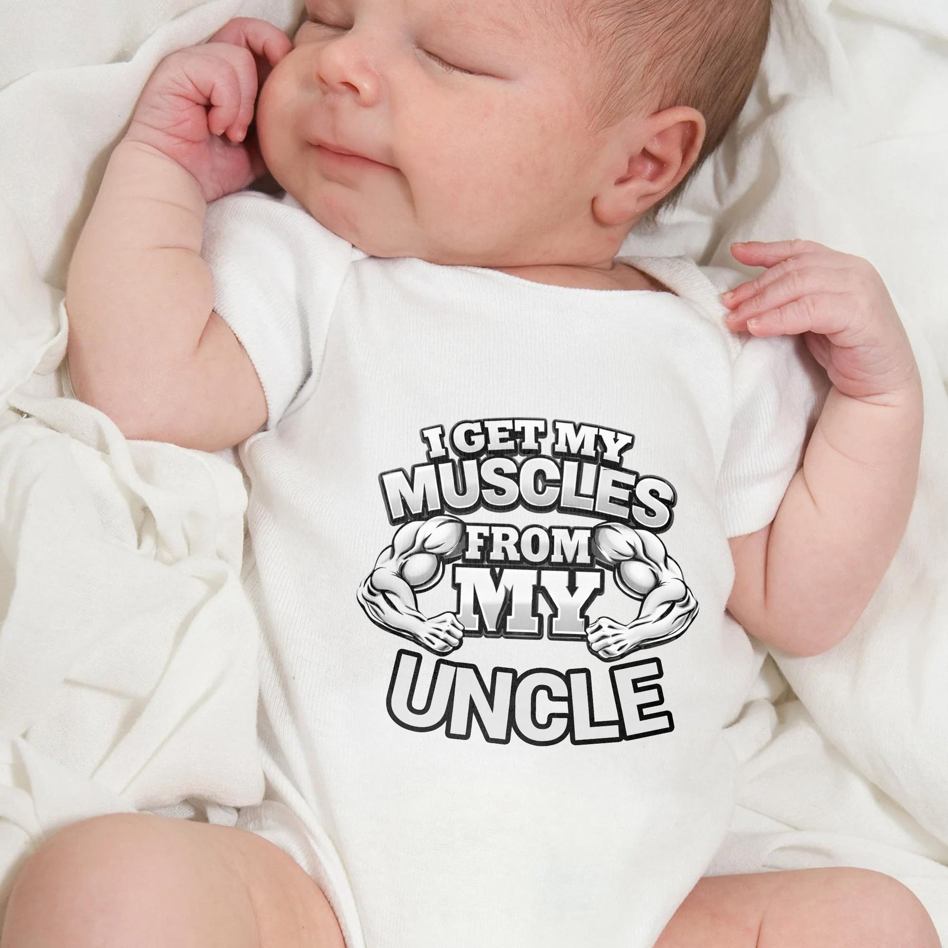 I Get My Muscles From My Uncle Biceps Graphic