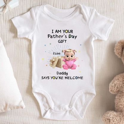 I Am Your Father's Day Gift Baby In Gift Box Design