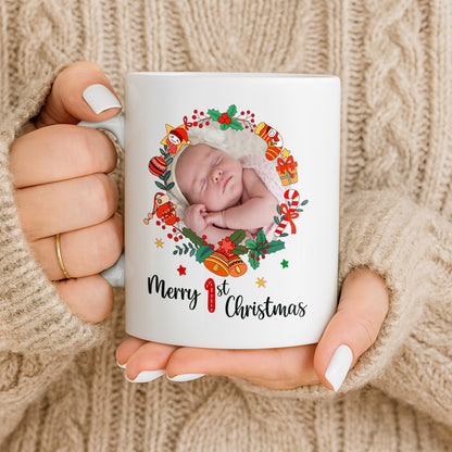 To My Mommy, Christmas Wreath and Baby