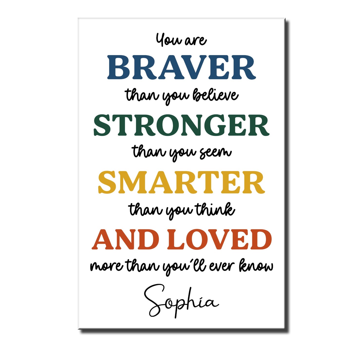 You Are Braver Than You Believe Stronger Than You Seem