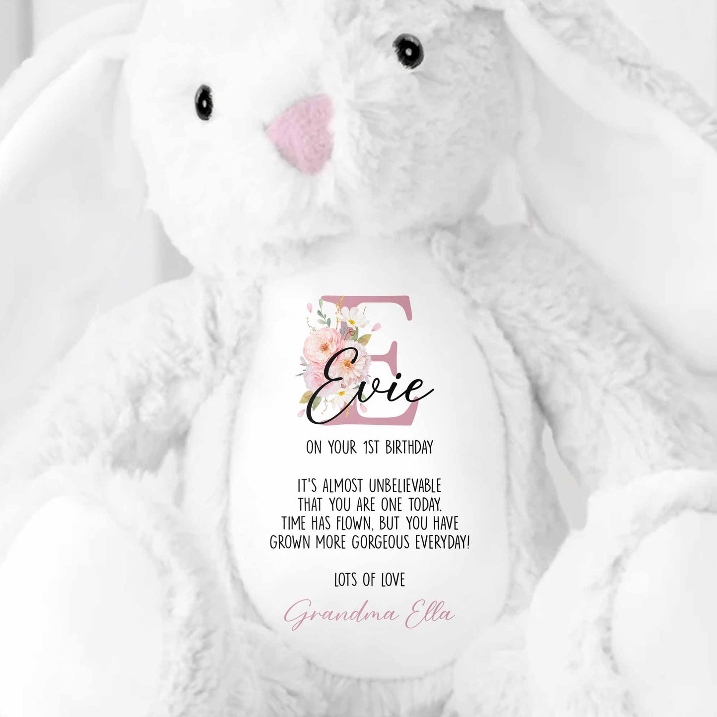 On Your 1st Birthday, Lovely Floral Design