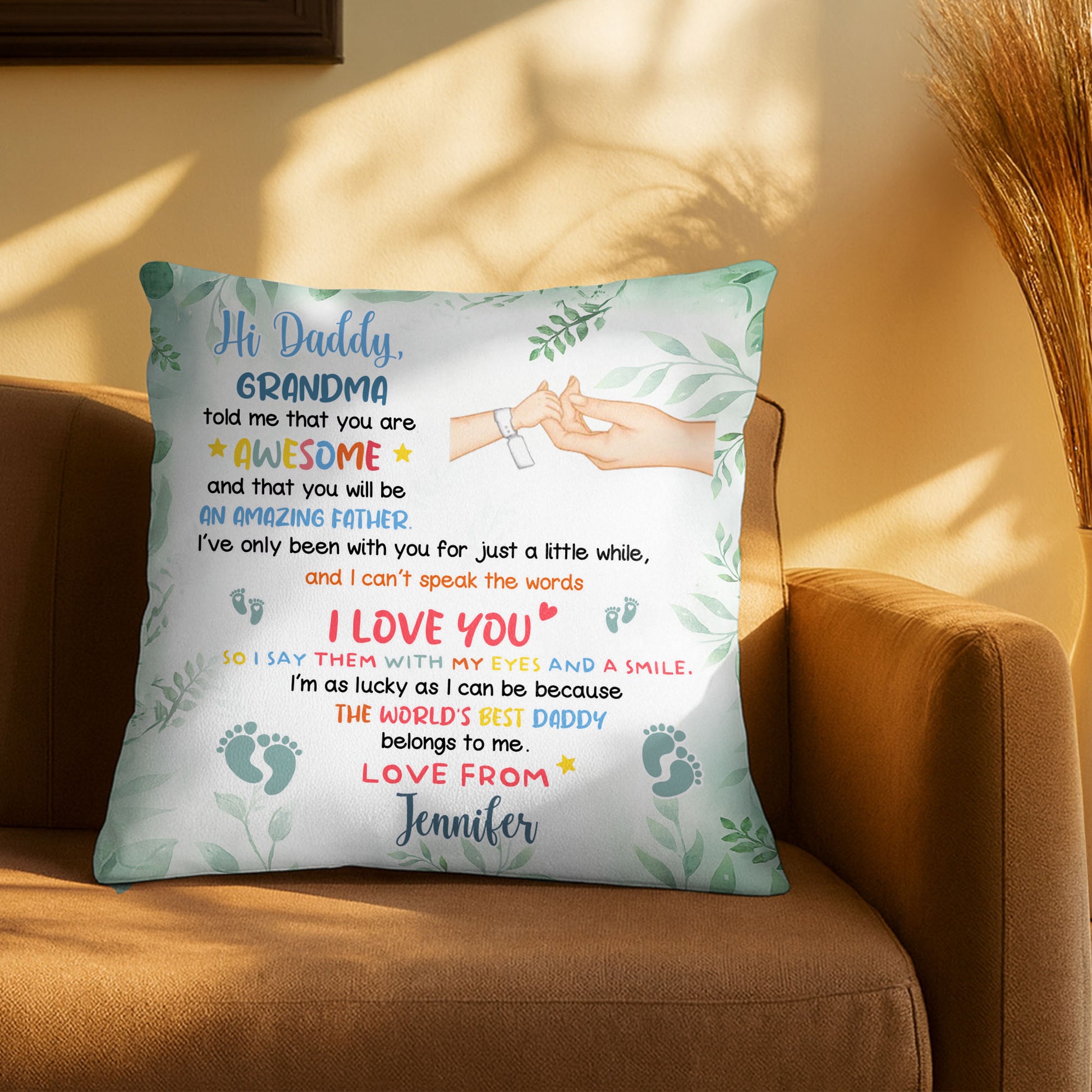 Hi Daddy, You Are Awesome, Amazing Father, Hands and Footprints