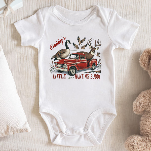 Daddy's Little Hunting Buddy Red Truck Deer and Ducks