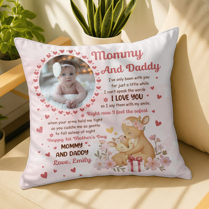 Mommy And Daddy, Baby's First Words, Teddy Bear And Hearts
