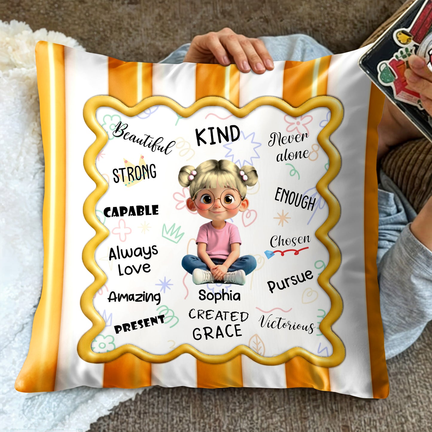 Beautiful Kind Strong Capable Always Love Amazing Pillow