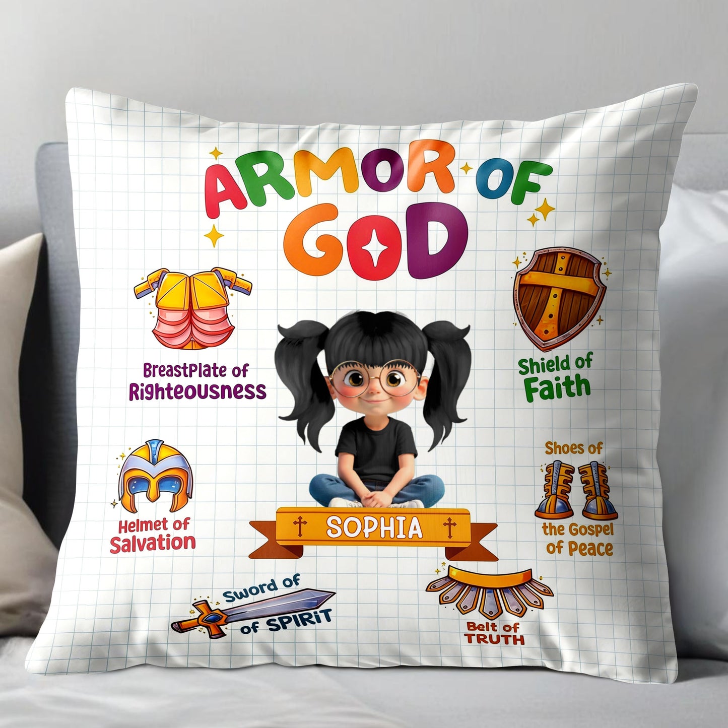 Armor Of God Shield Of Faith Pillow