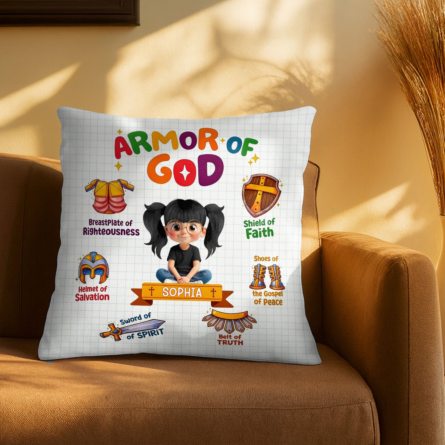 Armor Of God Shield Of Faith Pillow