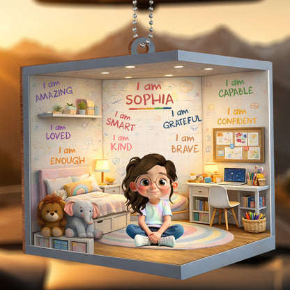 I Am Amazing, Loved, Enough With Teddy Bear And Elephant