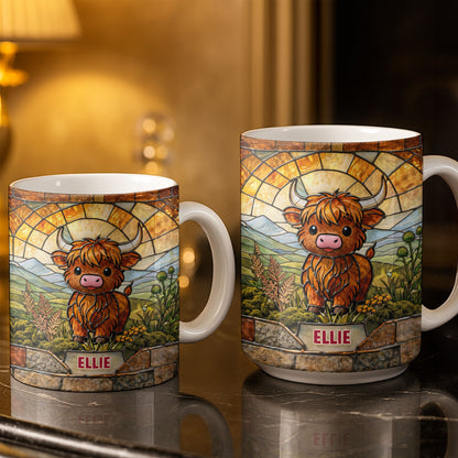 My Cow Stained Glass Landscape