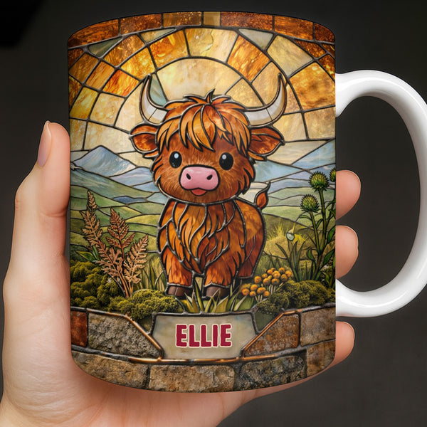 My Cow Stained Glass Landscape