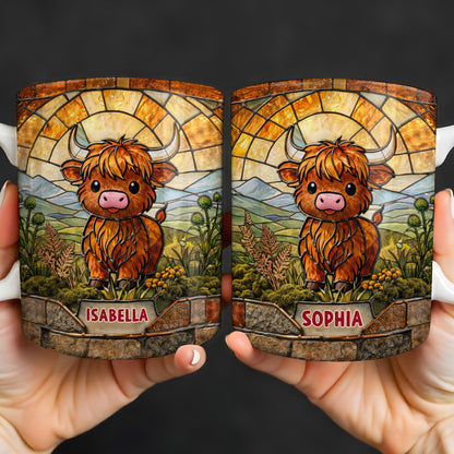 My Cow Stained Glass Landscape