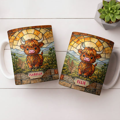 My Cow Stained Glass Landscape