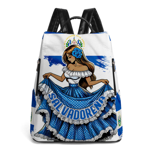 Salvadoreña - Personalized Leather BackPack - LA001_BP