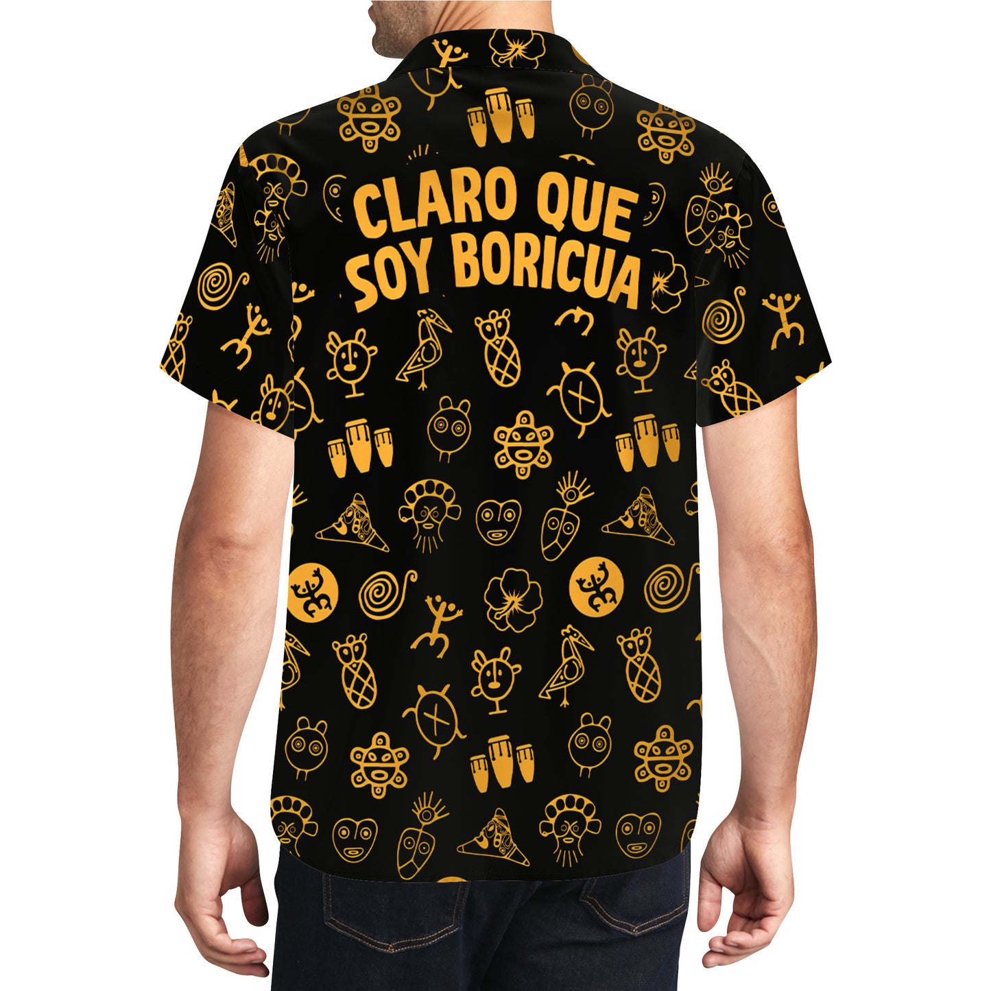 Claro Que Soy Boricua - Personalized Custom Unisex Hawaiian Shirt - LA002_HW