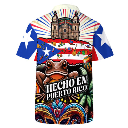 Hecho En Puerto Rico - Personalized Custom Unisex Hawaiian Shirt - LA004_HW