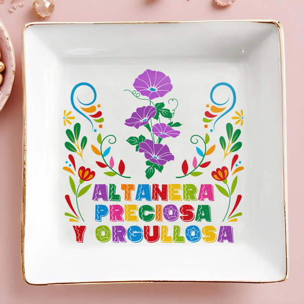 Altanera, Preciosa Y Orgullosa - Plat à bijoux personnalisé - LA005_SCRD