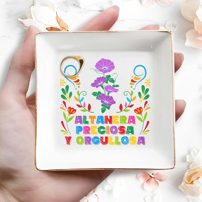 Altanera, Preciosa Y Orgullosa - Plato De Joyería Personalizado - LA005_SCRD